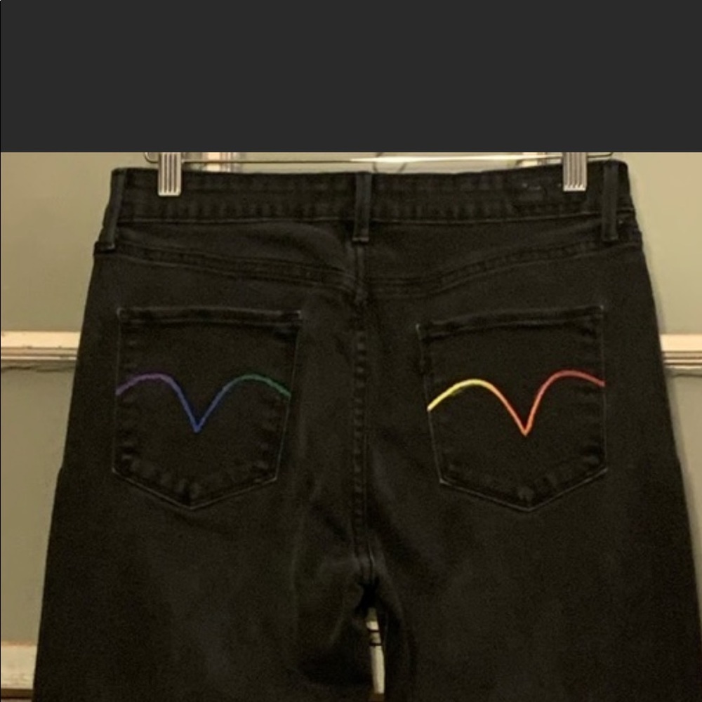 Levi’s Custom Painted Skinny Jeans